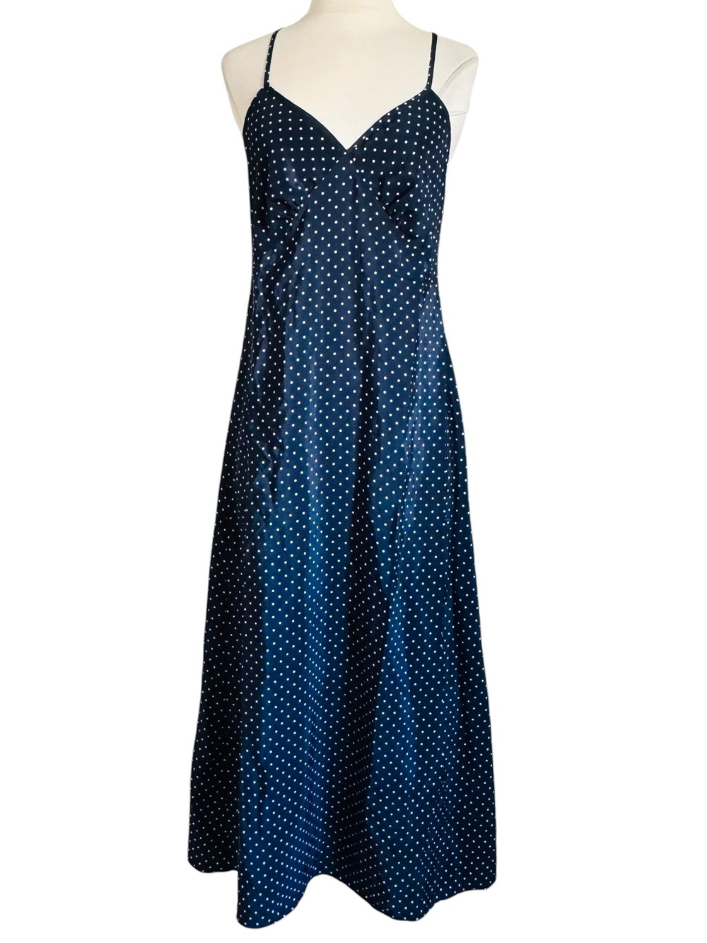 Vintage Brooks Brother Polka Dot Slip Midi Dress